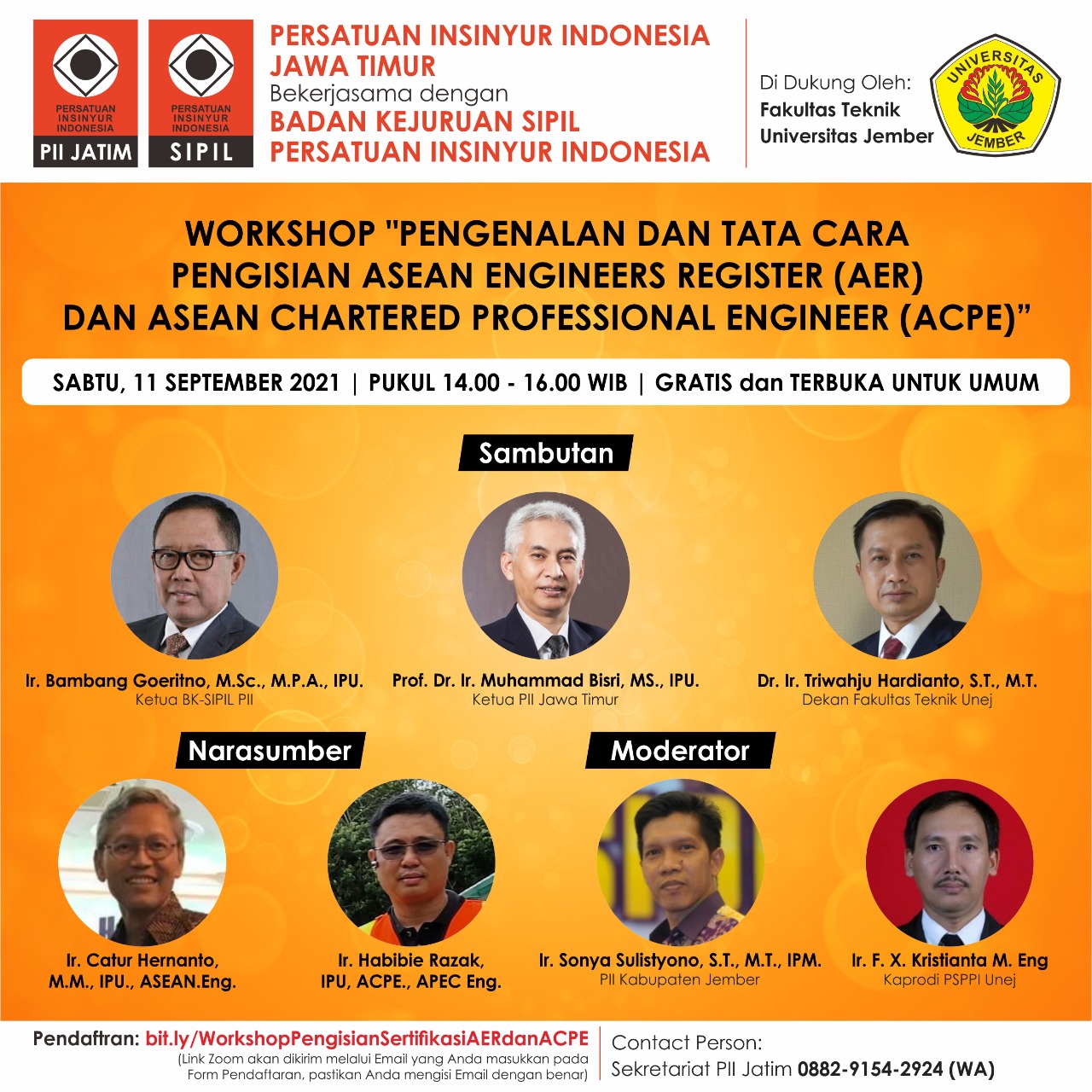 WORKSHOP PENGENALAN DAN TATA CARA PENGISIAN ASEAN ENGINEERS REGISTER ...